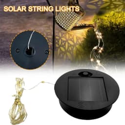 1Pack Solar Lights Replacement Solar Lantern Parts LED Solar Panel Lantern Lid Lights for Outdoor Hanging