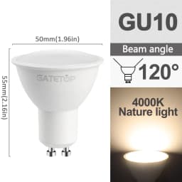 5/8/10/12pcs Dimmable GU10 Led Spotlight 220V Warm Light 3000K 4000K 6000K Dimming Bulb Replace 50W Halogen Lamp Home Direction