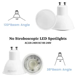 10PCS LED Spotlight GU10 9W 120degree 38degree 3000K 4000K 6000K AC 110V 220V Daylight No Flicker for Track Lighting Living Room