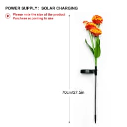 1 Solar Garden Light, Swinging Bee Light with Flowers, Waterproof Firefly Light, Garden Courtyard Path Decoration, Ladies' Gift