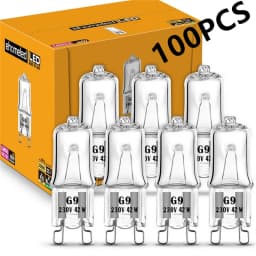 100PCS G9 230V 18W 20W 25W 33W 40W LED Lamp Bulbs Inserted Beads Crystal Lamp Halogen Bulb Eco Halogen Light Bulbs Capsule