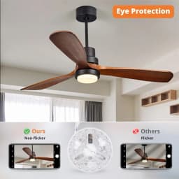 5.3 Inch LED Light Retrofit Kit Ceiling Fan LED Light 95 To 265V 3000K 4200K 6500K 3 Color Dimmable Memory Function for Home