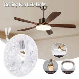 5.3 Inch LED Light Retrofit Kit Ceiling Fan LED Light 95 To 265V 3000K 4200K 6500K 3 Color Dimmable Memory Function for Home