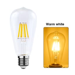 1-12pcs LED Edison Filament Light Bulbs ST64 Vintage Lamp E27 2W 4W 6W 8W 220V 2700K 6000K 360 Degree Energy Lamps