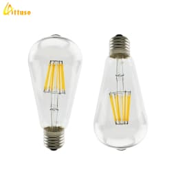 1-12pcs LED Edison Filament Light Bulbs ST64 Vintage Lamp E27 2W 4W 6W 8W 220V 2700K 6000K 360 Degree Energy Lamps