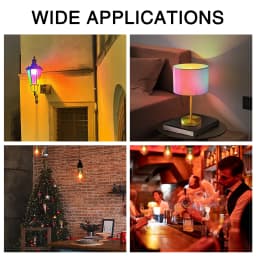 LED Hand Painted DIY Color Decorative Light Bulb 4W ST64 G80 G125 220V Christmas Ambient Light ST64 G80 G95 G125 Light Bedroom