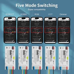 GL-C-619WL 6D GLEDOPTO ESP32 WLED Digital LED Controller Microphone function Type-C WS2811 SK6812 WS2815 611 PWM5IN1 Strip Light