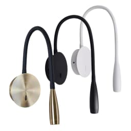 Big 583mm LED Wall Lamp 3W Nordic Antique Bronze Black White Bedside Adjustable Arm Reading Lamp Hotel Home Room Decoration