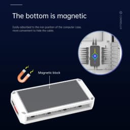 Fan Intelligent Temperature Control 5v3 Pin Divine Light Synchronization ARGB Hub PWM HUB Wireless Remote Control for PC Case