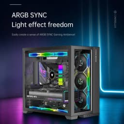 Fan Intelligent Temperature Control 5v3 Pin Divine Light Synchronization ARGB Hub PWM HUB Wireless Remote Control for PC Case