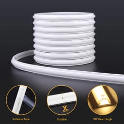 2m 5m 10m Smart PIR Motion Sensor Switch 24V COB LED Strip Light Neon Silicone Gel Tape Auto ON/OFF For Stair,Wardrobe Decor