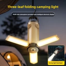 LY23 6 Modes Brightness Adjustable Camping Lantern Portable Hanging Foldable Camping Supplies 1200mah Outdoor Emergency Lantern