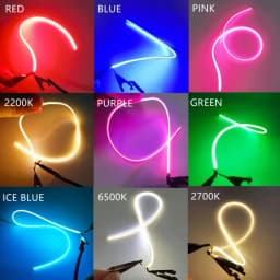5PCS/Pack 3V LED Same End Filament Flexible Diode Lighting Strip Decoration Ultra Slim Spiral Bulb Retro Edison Bulb Lamp Parts