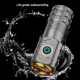 Mini Led Flashlight 18500 Ultra Powerful Led Torch 3 Core LED Tactical Flashlight 30000 High Power Lamp Outdoor Camping Fishing