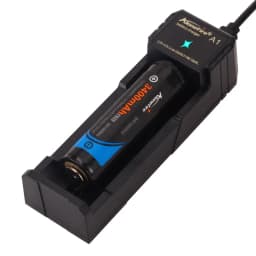 Alonefire A1 USB Charger 3.7V Rechargeable Flashlight Headlamp Torch Li-ion Battery Charger for 18650/16340/14500/21700/26650