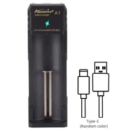 Alonefire A1 USB Charger 3.7V Rechargeable Flashlight Headlamp Torch Li-ion Battery Charger for 18650/16340/14500/21700/26650