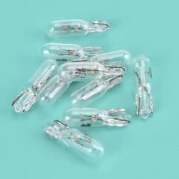 10Pcs 12V 1.2W T5 Glass Light Bulb Dashboard Instrument Panel Brake Light Bulbs Replacement DIY Lighting