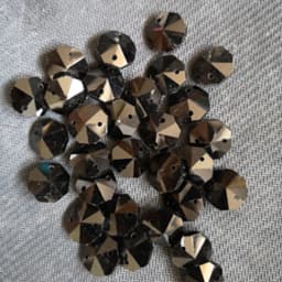 200pcs 14mm 2 hole Crystal Glass Octagon Beads For Chandeliers Parts Crystal Curtain Accessories Home Living Decoration
