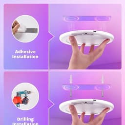 Rechargeable Shower Light with Remote, RGB/CCT Colors Changing & White Light for Shower, for Inside Shower with Motion Sensor