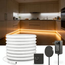 Wireless PIR Motion Activated Switch Solid COB Neon Light Strip Pure Silicone IP65 Waterproof Cuttable Easy Install for Stairs
