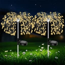 Garden Decor Solar Pathway Lights Outdoor Waterproof Firework Fairy Lights for Patio Lawn Yard Walkway Solar Outdoor Light