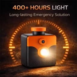 Household Emergency Saltwater Lamp Portable High Beam Flashlight Outdoor Hiking Exploration Light