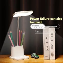 Multifunctional LED Desk Lamp, USB Rechargeable Night Light, Touch Dimming, Eye-Friendly Desk Lamp, Suitable for Office, Study,