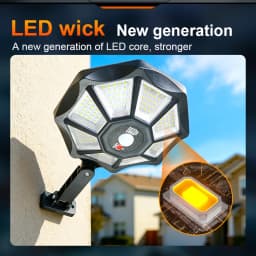 98000000LM Solar Lights Outdoor Street Light Motion Sensor Remote Control Outdoor Solar Lamp Spotlight for Wall Garden Courtyard