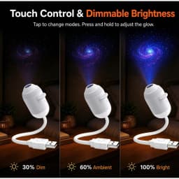 New Intelligent Holographic Night Light Projector Plug Play Hd Star Projector 360° Adjustable Galaxy Ocean Lamp Bedroom Ceiling