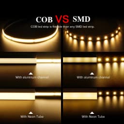LED Strip Lights USB 5V COB Led Strip with Dimmer for Under Cabinet Kitchen Bedroom Lighting