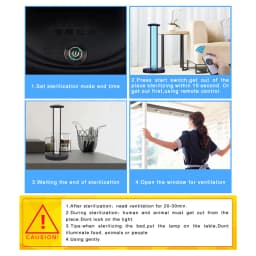 110V 220V UVC Quartz Germicidal Light Ultraviolet Lamp Household UV Disinfection Kill Mites Remote Control Sterilizer Ozone Free