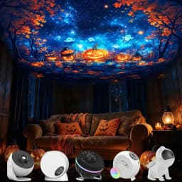 Galaxy Projector Pro Disc Device Not Included Halloween Version Realistic Planetarium Night Light 6 Film Discs 4K HD Birthday