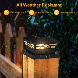 1/2/4PC Solar Light Outdoor IP65 Solar Post Light Villa Column Lamp Fence Gate Pillar Head LED Lamp For House Gate Patio Garden