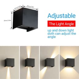 Tuya Outdoor LED Wall Lamp Smart Life APP Control Adjustable Angle RGBCCT Wall Lights,Work with Alexa Google Home