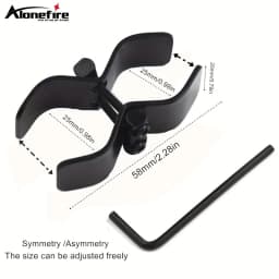 15-30mm Mounting Bracket Universal Flashlight Lamp Tube Clamp Mounts Rail High Strength Tactical Laser Light Hunting Torch Clip