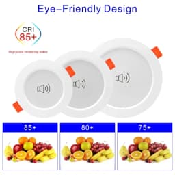 2pcs/lot Led Downlight 5W 7W 9W 220V Sound Sensor Ceiling Light 2.5/3/4 inch Round Led Panel Down Light Voice Control Spotlight