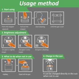 Inflatable Solar Lantern, 2PCS Waterproof Solar Camping Lantern with White LEDs,Foldable Solar Lamp with Handle, Emergency