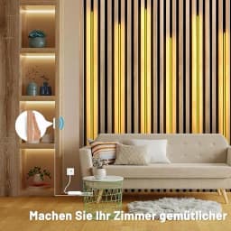 LED Acoustic Board Decorative COB Light Strip Touch Dimmable Wall Background Lamp Show Shelf Under Cabinet Bedroom Night Light