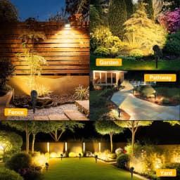 3000K/6000K Outdoor Solar LED Light IP65 Garden Landscape Pathway Wall Lamp for Tree Decoration Yard Street Solar Spotlight