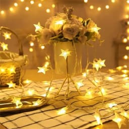 LED String Lights Outdoor Star Chain Lights Garland Lights Bulb Fairy Lights Party Home Wedding Garden Decor