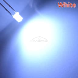 10/20PCS F3 3mm Ultra Bright Flat Top Head White Red Blue Orange UV Pink Diode Bulbs Wide Angle Light Emitting Lamps Diodes Led