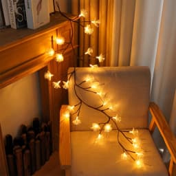 2/3M LED Fiber Optic Fairy Light Battery-operated Garland Christmas Decoration Party New Year's Decor Artificial Flowers Festoon