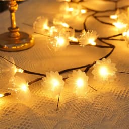 2/3M LED Fiber Optic Fairy Light Battery-operated Garland Christmas Decoration Party New Year's Decor Artificial Flowers Festoon