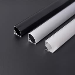 2-30Pcs/lot LED Aluminum Profile 0.5m/pcs U/V/W Shape Corner For 5050 2835 LED Strip Bar Lamp Channel Holder White/Black Cover