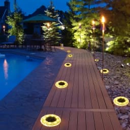 1/2/4/8pcs Mini Solar Crystal Floor Lamp Outdoor Landscape Lighting for Courtyard, Garden, Sidewalk Decorative Illumination