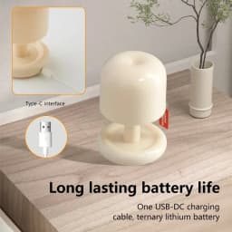 LED Rechargeable Mini Table Lamp Sunset Night Light Minimalist Bedside Reading Lamp Bedroom Bar Room Decor Atmosphere Mood Light