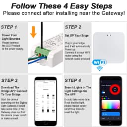 Zigbee 3.0 WiFi LED Controller Single Color RGB CCT RGBW LED Strip Tuya Gateway Hue Bridge Smart Things Voice Control DC5V-24V
