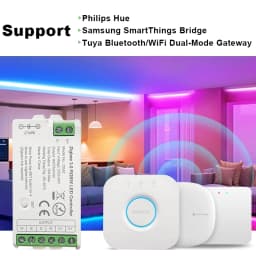 Zigbee 3.0 WiFi LED Controller Single Color RGB CCT RGBW LED Strip Tuya Gateway Hue Bridge Smart Things Voice Control DC5V-24V