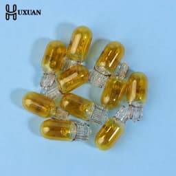 10Pcs 24V 1.2W T5 /12V 5W T10 Glass Light Bulb Dashboard Instrument Panel Brake Light Bulbs Headlights Lamp Lights Car Lights