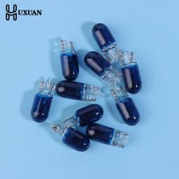 10Pcs 24V 1.2W T5 /12V 5W T10 Glass Light Bulb Dashboard Instrument Panel Brake Light Bulbs Headlights Lamp Lights Car Lights